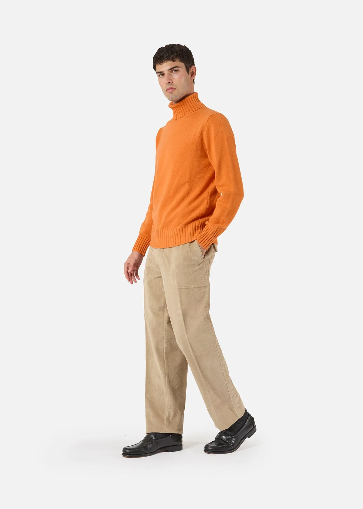 Mens AARTEMAS Wide Leg Corduroy Fatigue Trousers - Casual Thick Pants for Comfort and Style