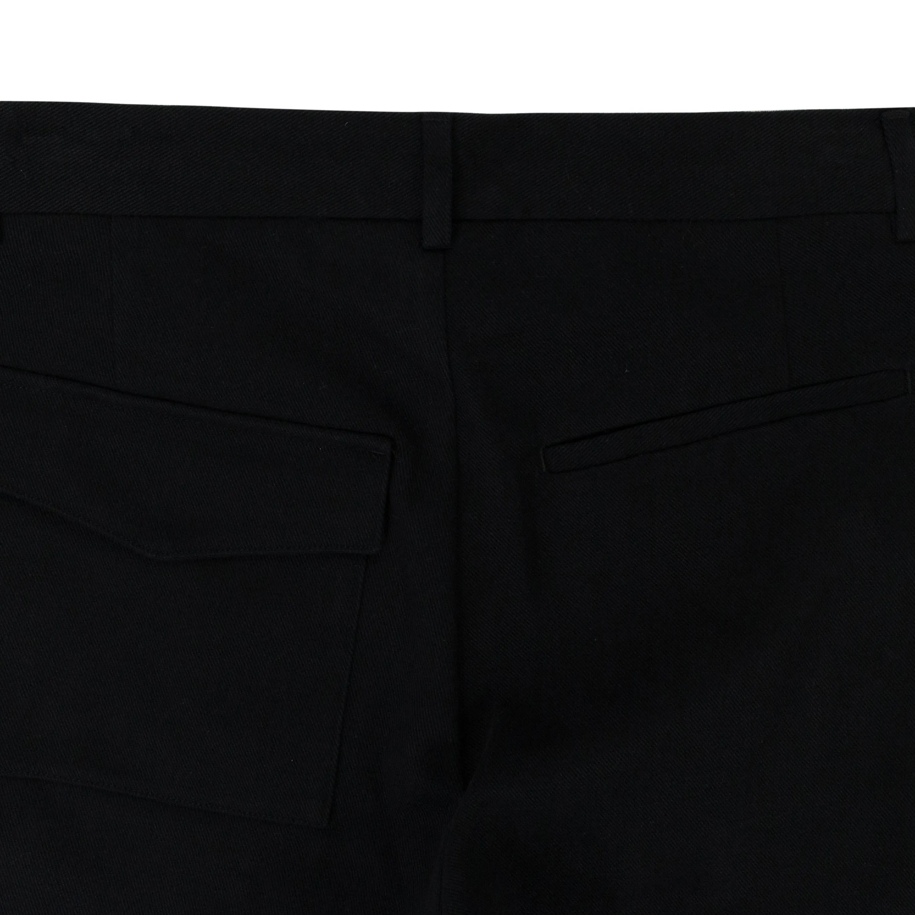 BLACK CHINO TROUSERS
