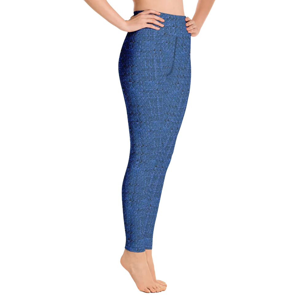 Blue Boucl Yoga Pants