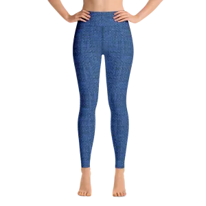 Blue Boucl Yoga Pants