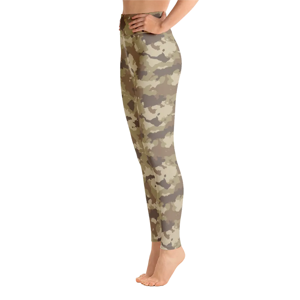 Brown Camo Yoga Pants