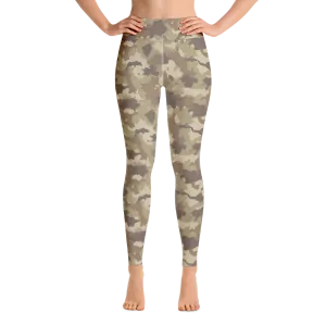 Brown Camo Yoga Pants