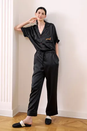 Dachshund Chic Silk Lounge Set