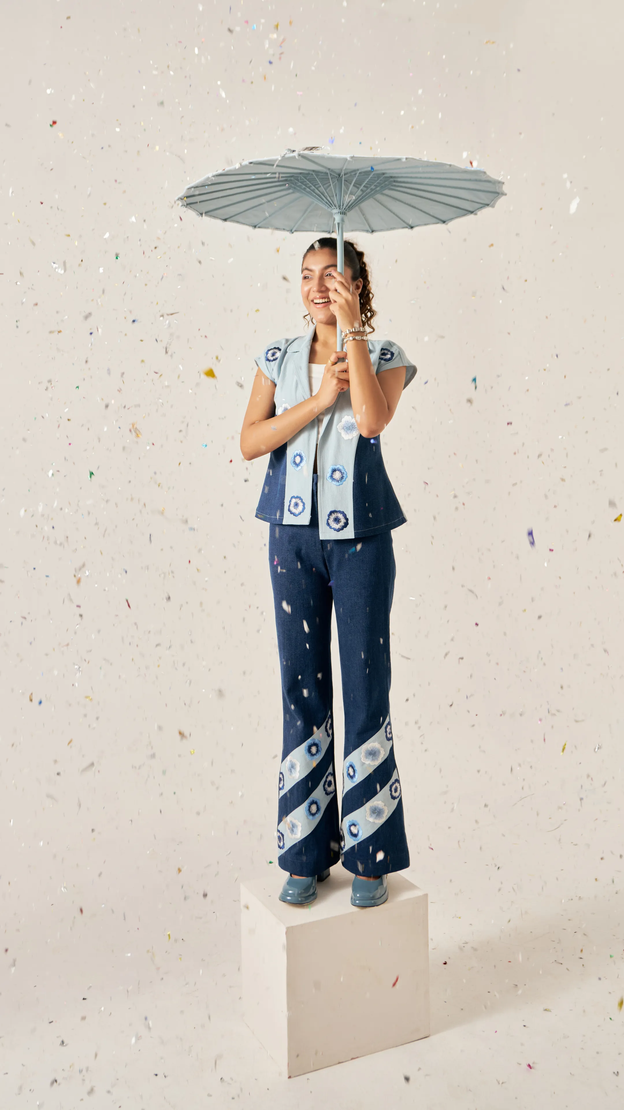 Denim happi pants