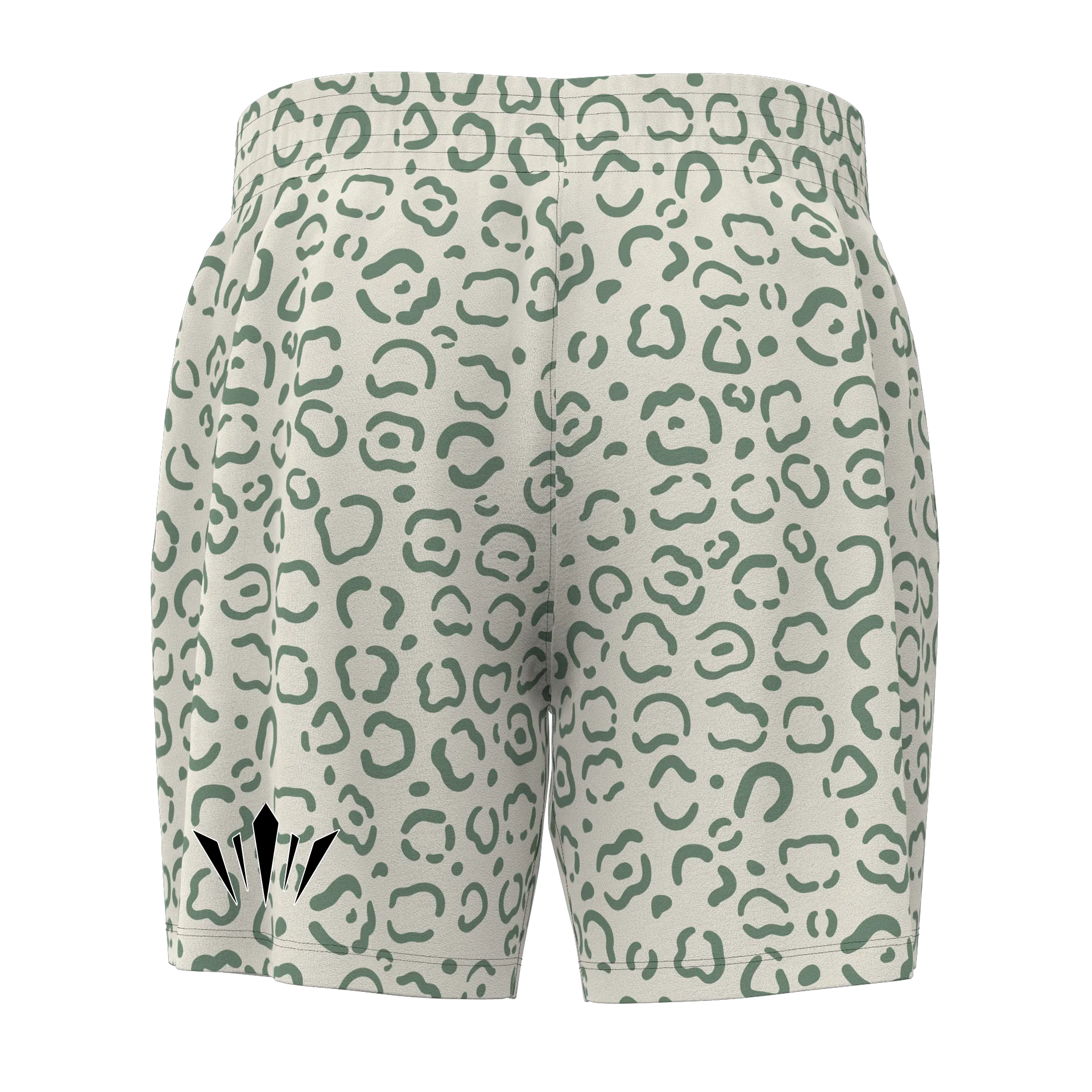 Kingdom Mesh Shorts - Green Leopard