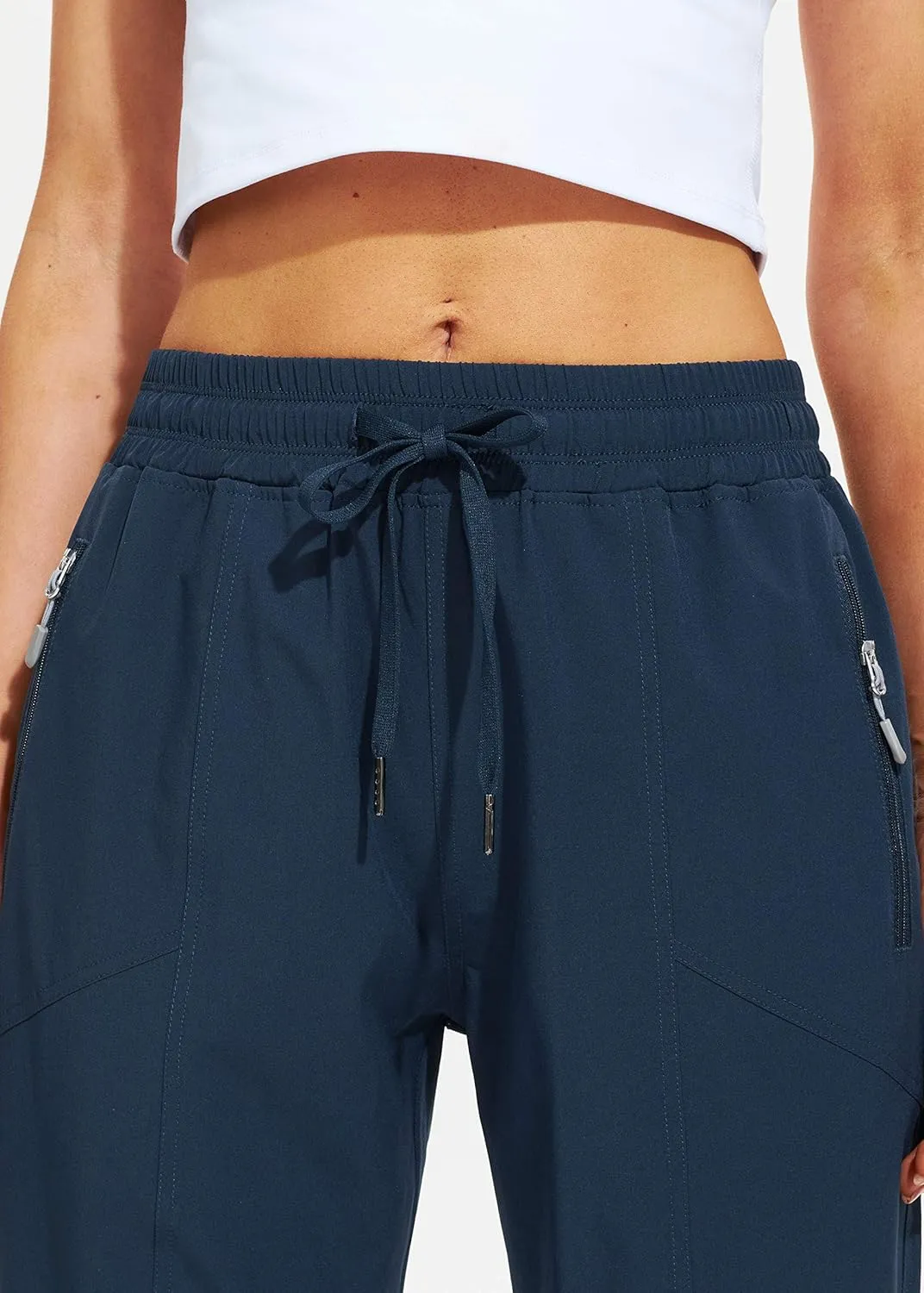 Libin Women's Lightweight Joggers Quick Dry Hiking Running Pants Athletic Workout Track Casual with Zipper Pockets