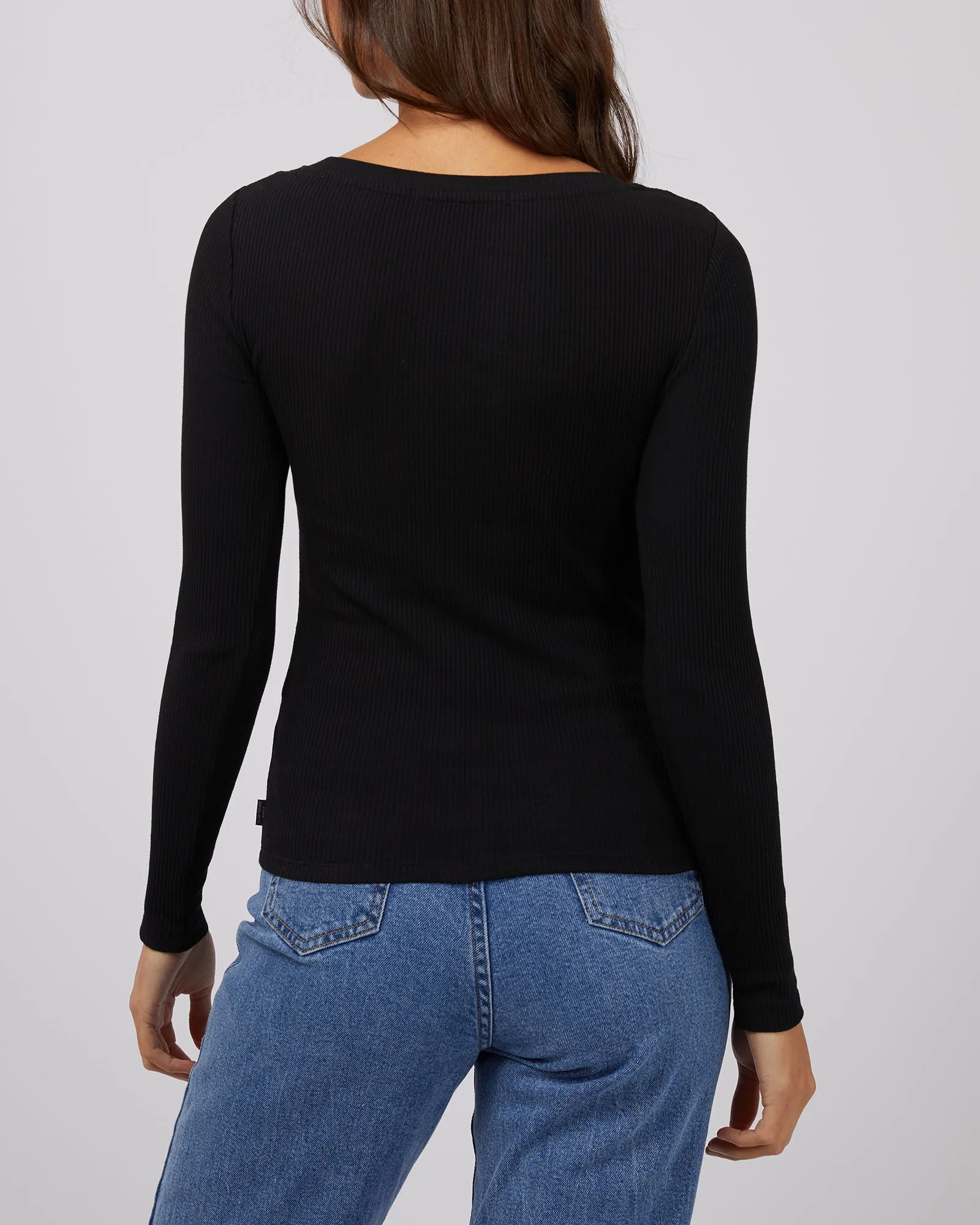 Lily Long Sleeve Black Shirt