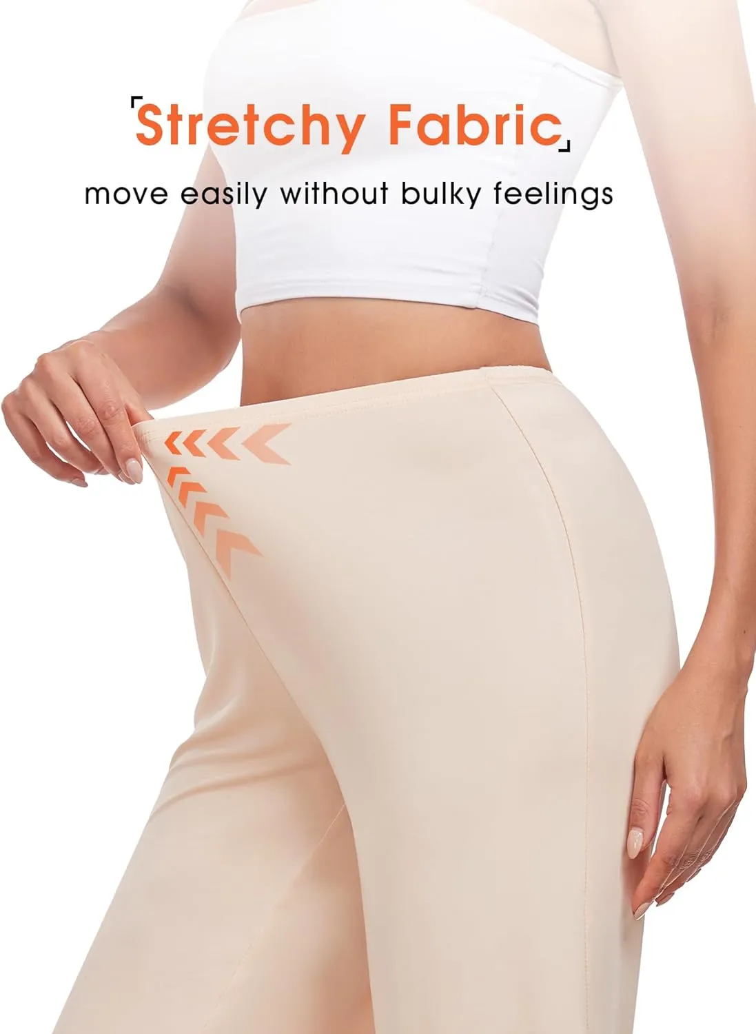 MANCYFIT Culotte Slip for Women Pettipant Half Slip Bloomers Wide Leg Pajama Pants