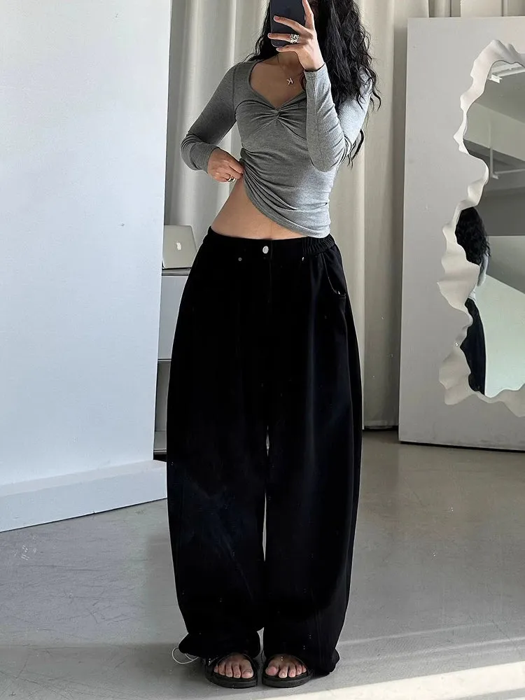 Niah Drapey Wide-Leg Trousers