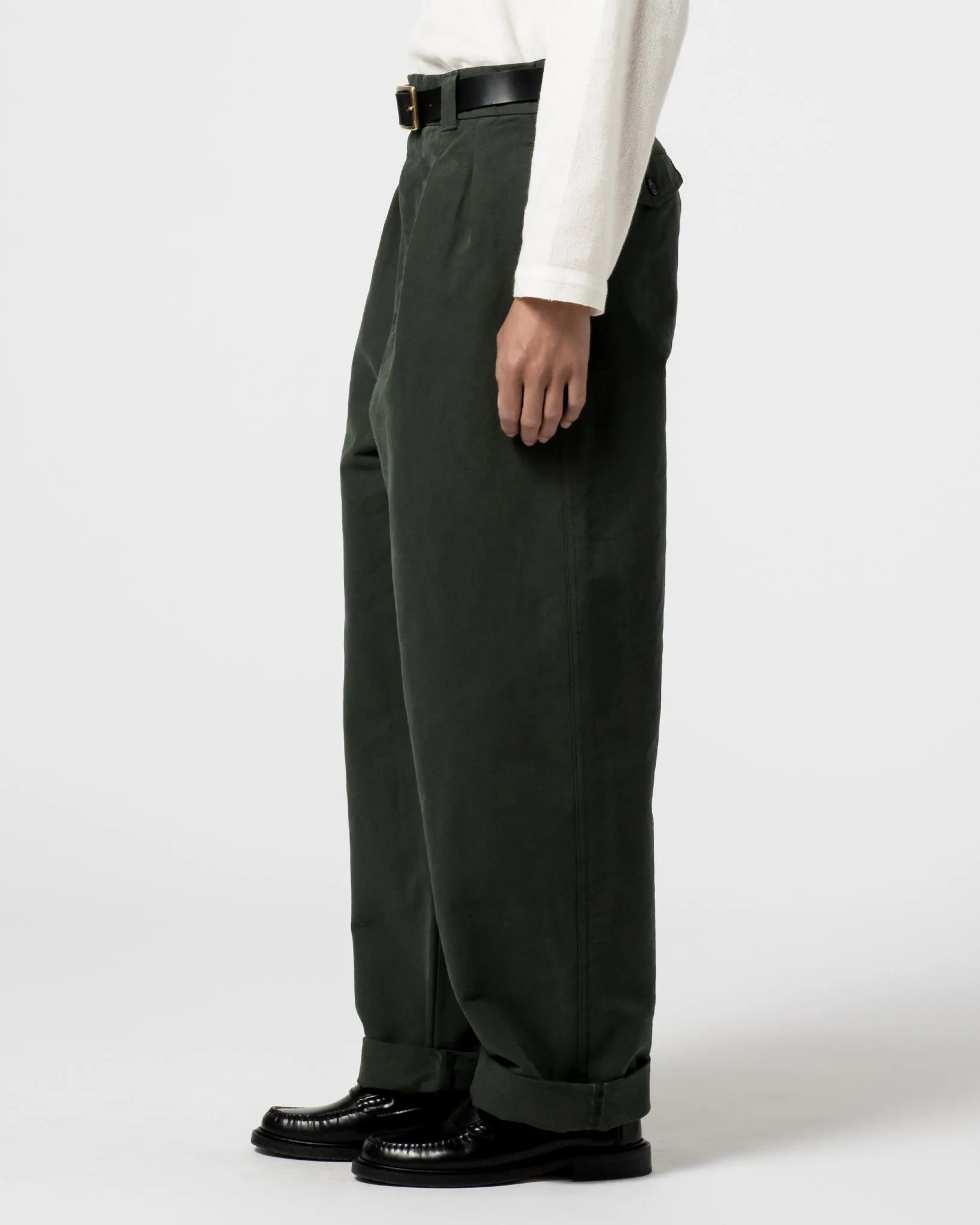 Officer Chino Nebraska Cotton Forest Green