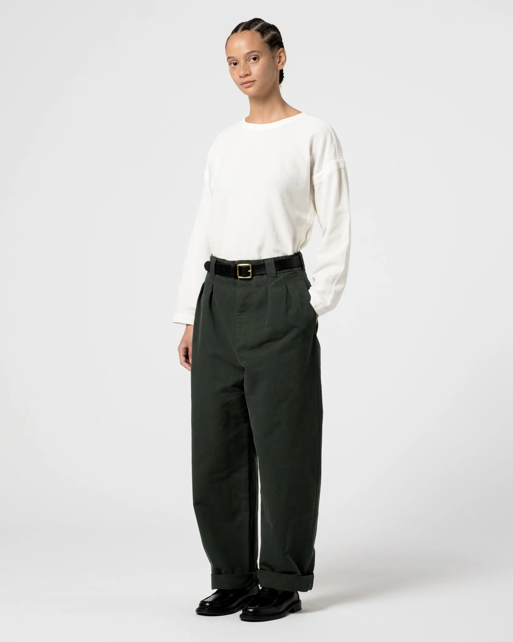 Officer Chino Nebraska Cotton Forest Green