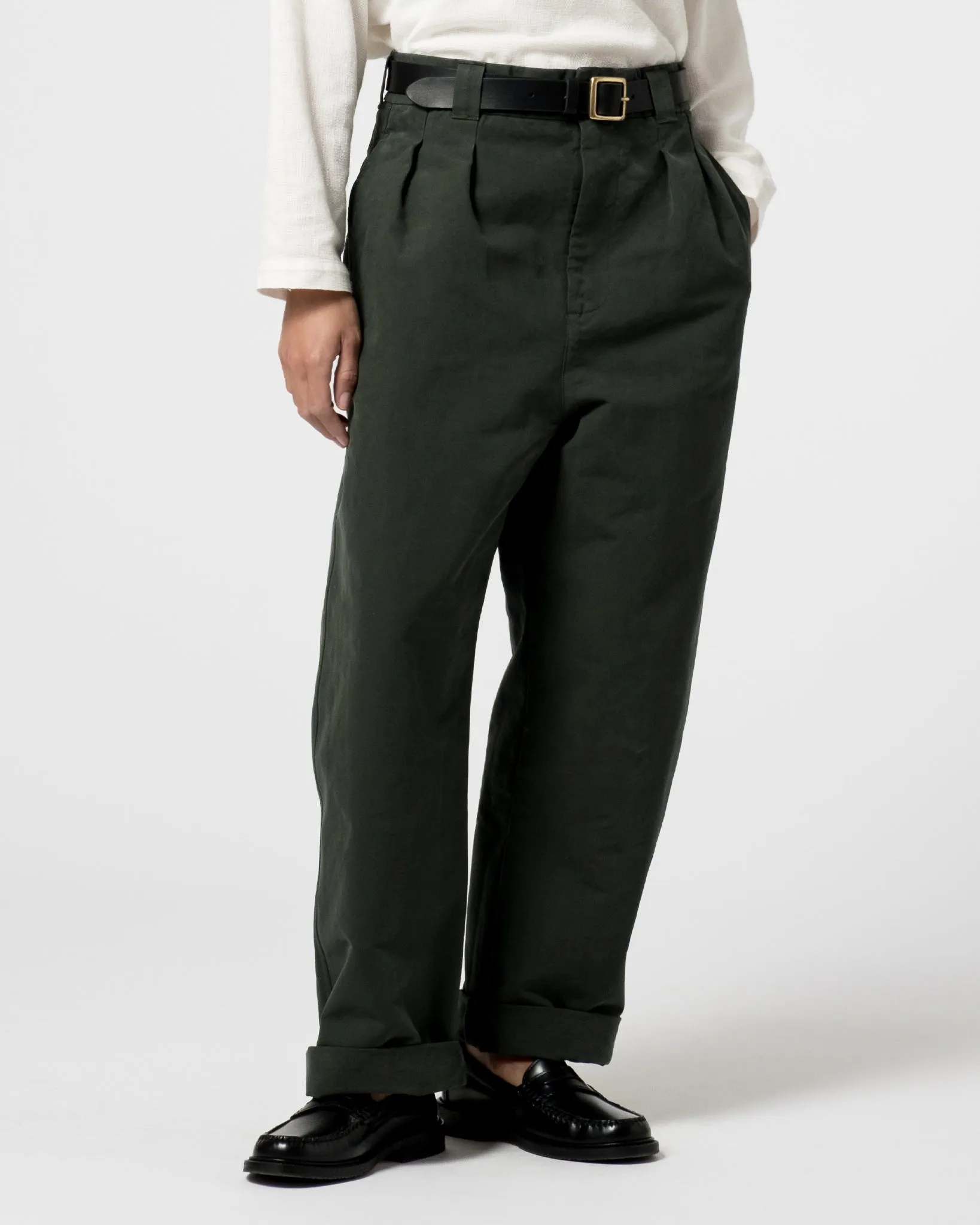 Officer Chino Nebraska Cotton Forest Green