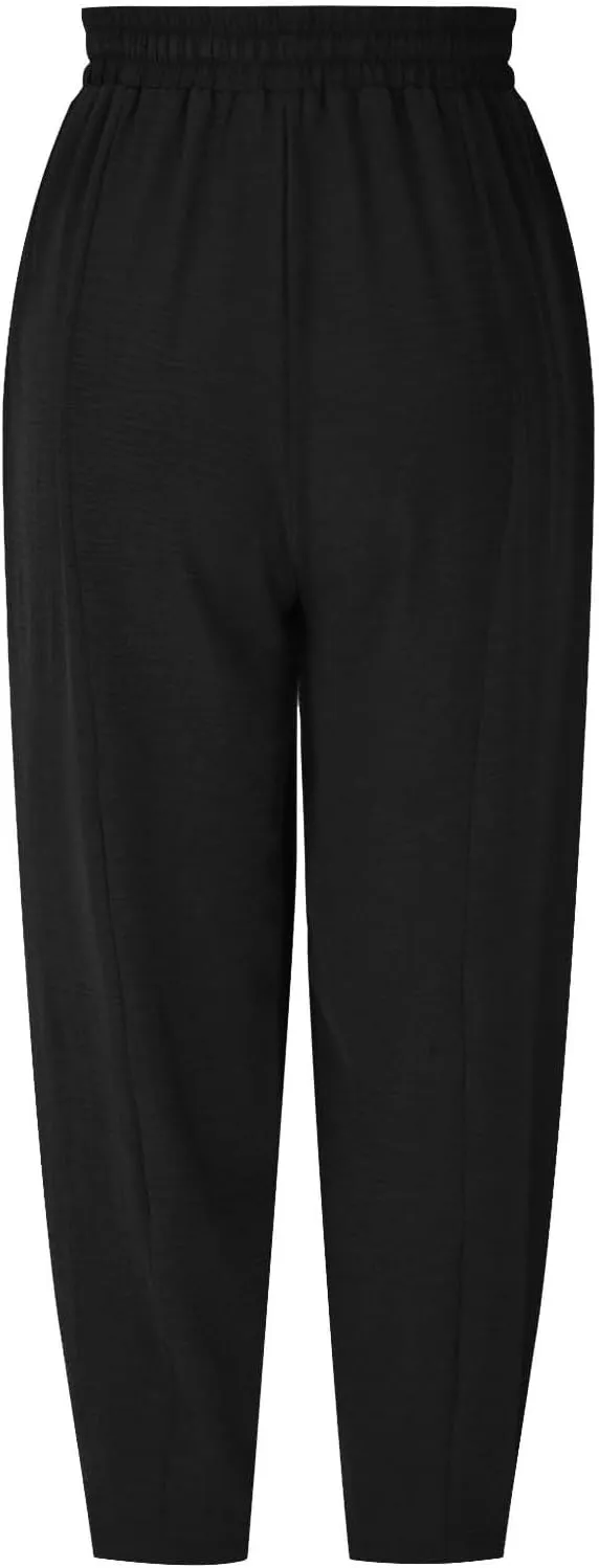 Summer Pants for Women 2024 High Waisted Pants Baggy Harem Pants Loose Casual Pants Comfy Trousers with Pockets