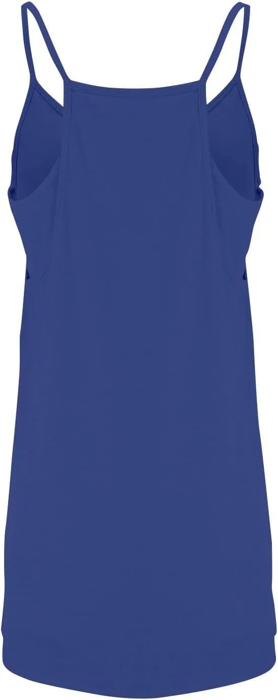 Tennis Dress for Women Built-in Shorts Underneath Casual Sleeveless Spaghetti Golf Sundress Workout Dress with Pockets