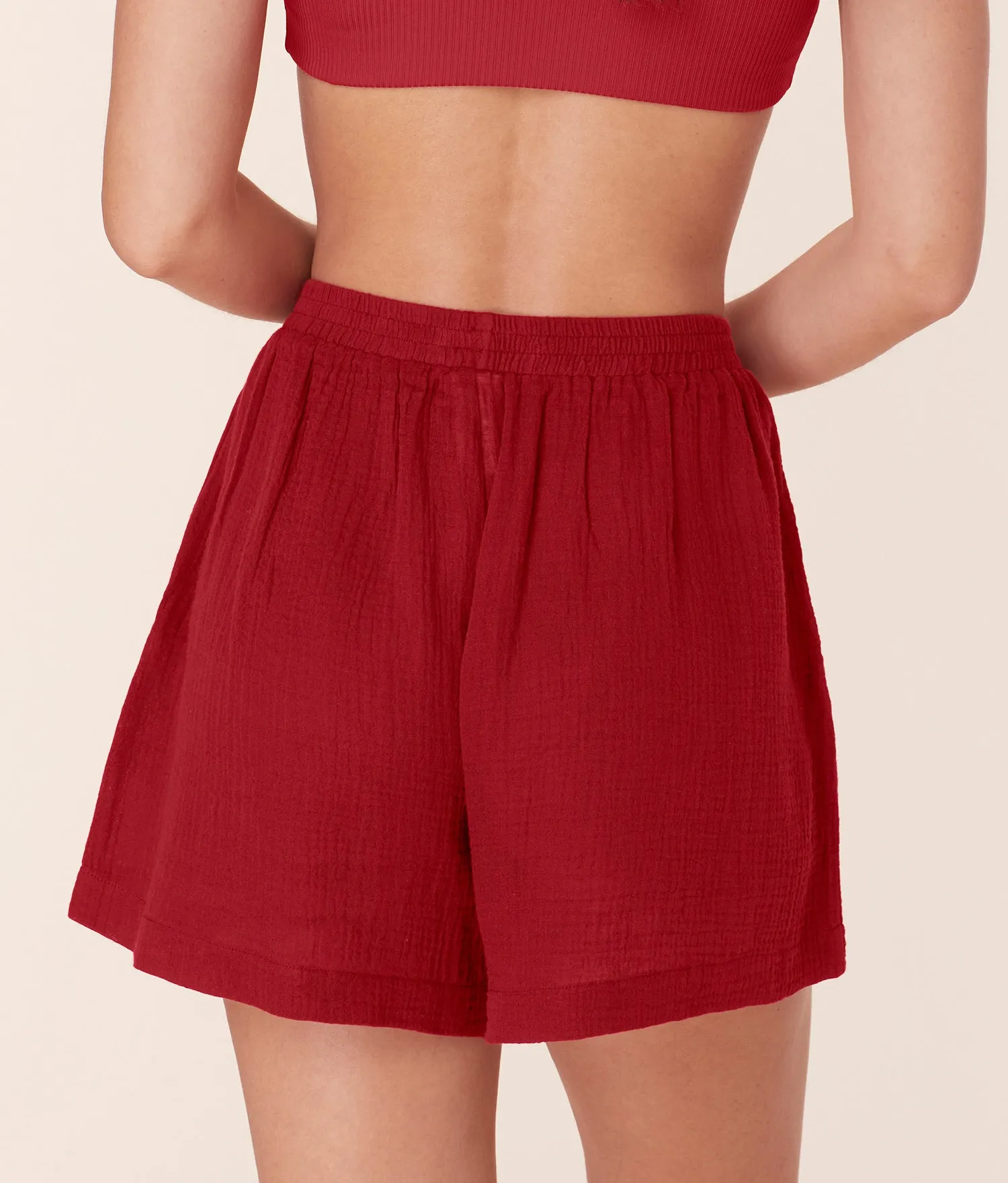 The Mullins Short - Cotton Gauze - Flame