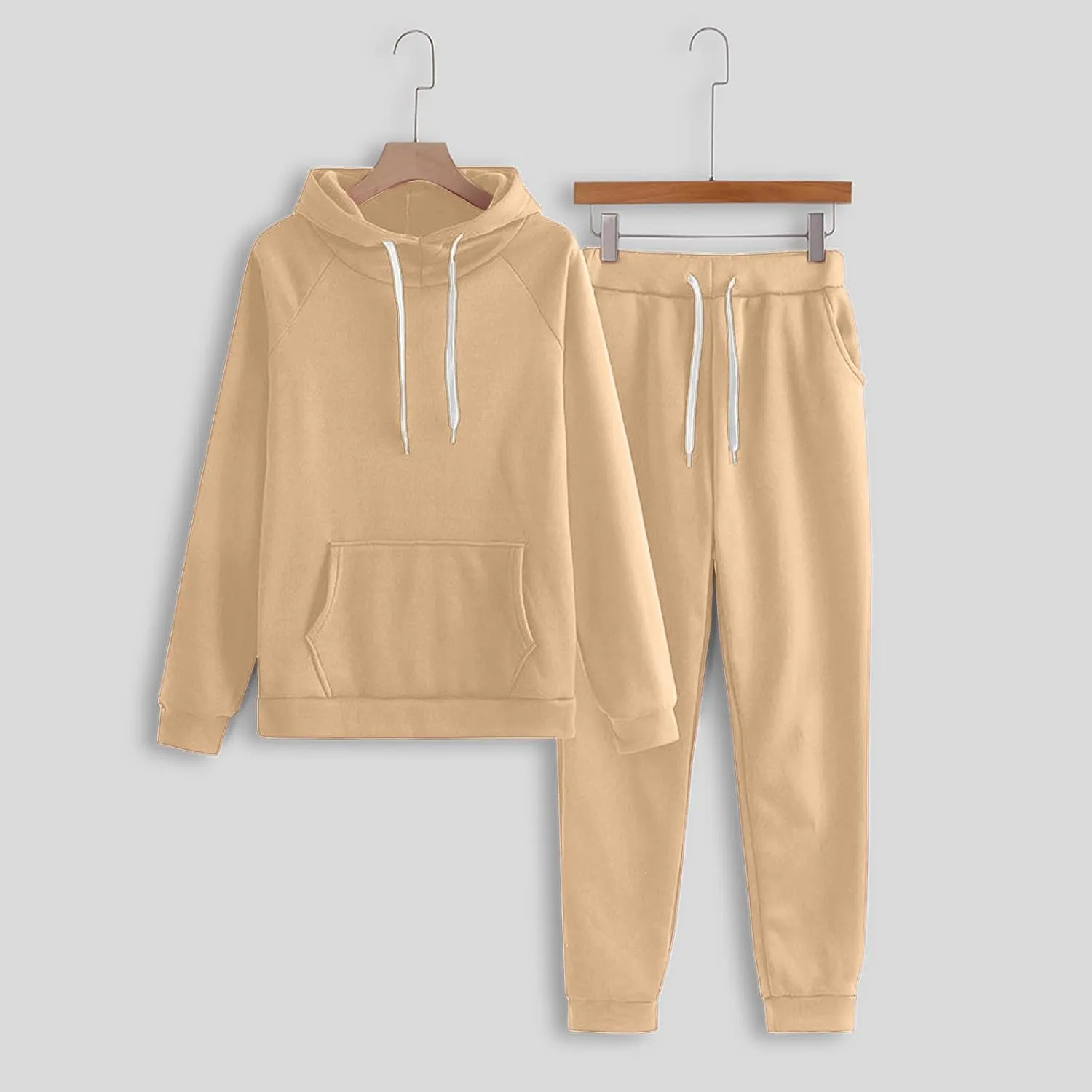 Womens Two Piece Outfits Long Sleeve Crewneck Trendy Sweatsuit Sweatshirt Wide Leg Sweatpant Tracksuit Outfits