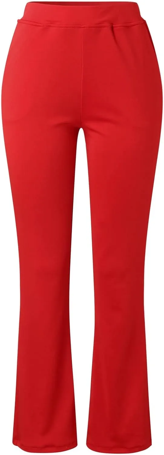 Work Pants for Women 2025 High Waist Stretch Soft Comfy Athletic Workout Yoga Pants Fashion Casual Business Trousers