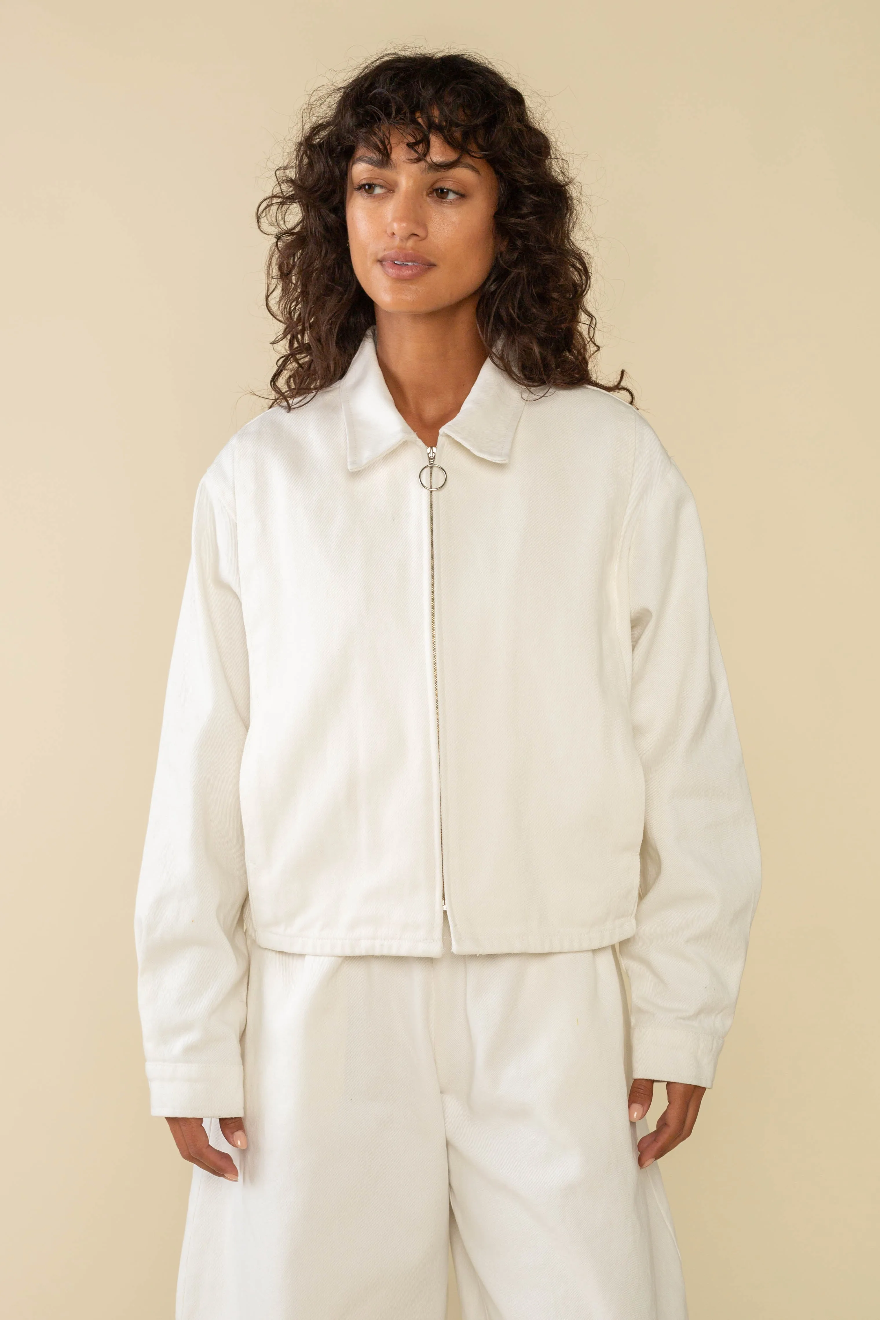 York Heavyweight Bull Denim Zip Front Work Jacket